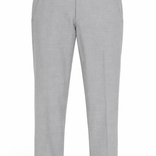 Marks and Spencer Men's Grey 30W 31L Regular Fit Wool Blend Dress Pants