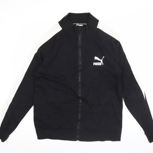 Puma Men's Black Track Jacket L Regular Fit Full Zip Sportswear