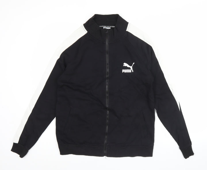 Puma Men's Black Track Jacket L Regular Fit Full Zip Sportswear