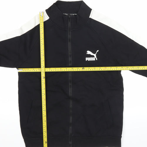 Puma Men's Black Track Jacket L Regular Fit Full Zip Sportswear
