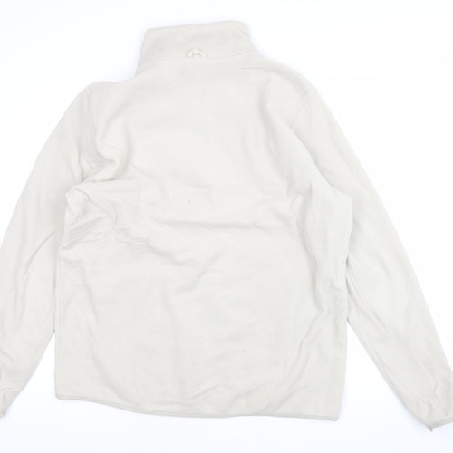 Forclaz Men’s Beige Fleece Jacket L Full Zip Outdoor Hiking