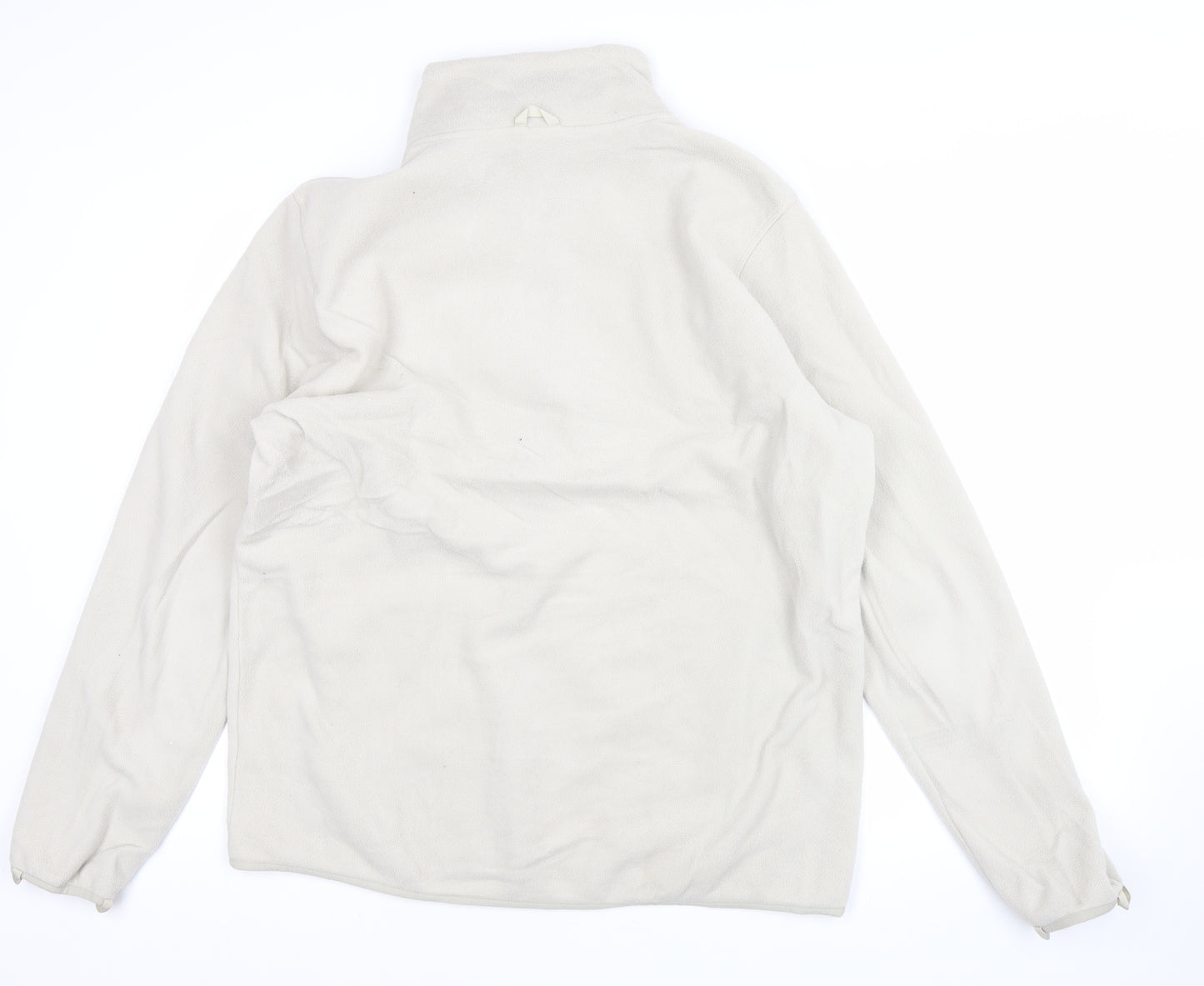 Forclaz Men’s Beige Fleece Jacket L Full Zip Outdoor Hiking