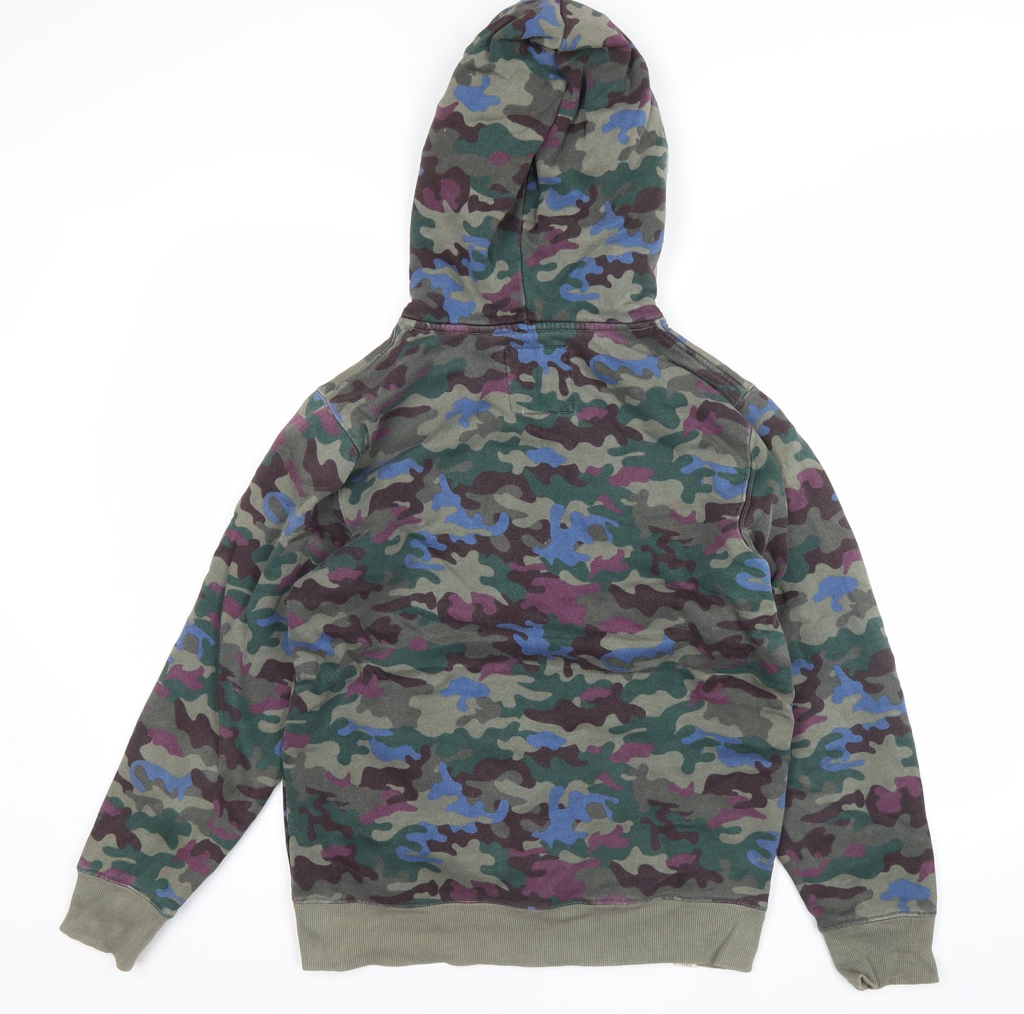 Vans Men's Multicoloured Camo Pullover Hoodie Small Fleece Skateboarding