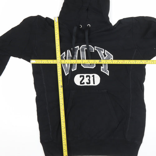 Champion Men's Black Reverse Weave Pullover Hoodie M College Logo