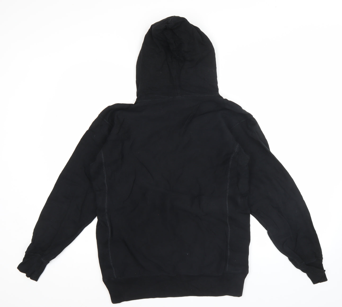 Champion Men's Black Reverse Weave Pullover Hoodie M College Logo