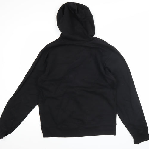 Champion Men’s Black Pullover Hoodie M Regular Fit Fleece Logo