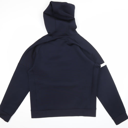 FILA Men's Blue Pullover Hoodie M Regular Fit Athletic Logo Sportswear