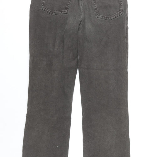 Boden Women’s Grey Straight Leg Jeans Size 12 Tall Stretch Denim