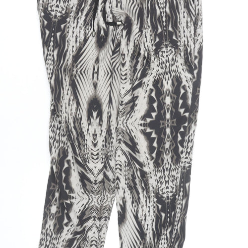 Topshop Women’s Multicoloured Geometric Jogger Trousers UK 8