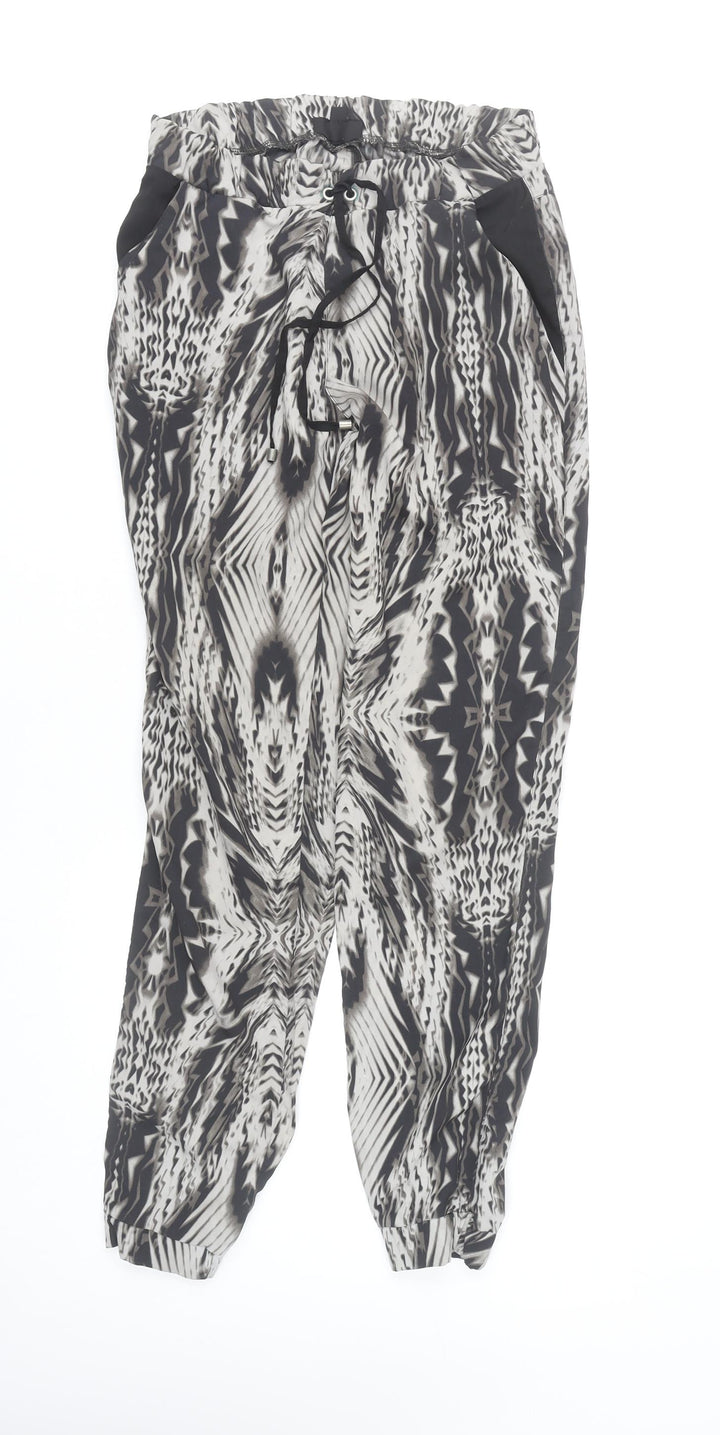 Topshop Women’s Multicoloured Geometric Jogger Trousers UK 8