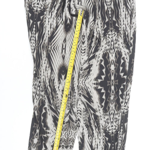 Topshop Women’s Multicoloured Geometric Jogger Trousers UK 8