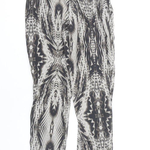 Topshop Women’s Multicoloured Geometric Jogger Trousers UK 8