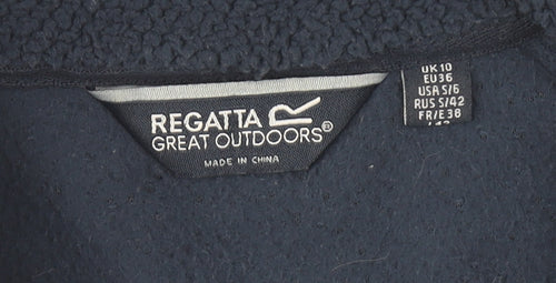 Regatta Women’s Blue Fleece Basic Jacket UK 10 Full Zip Autumn Winter