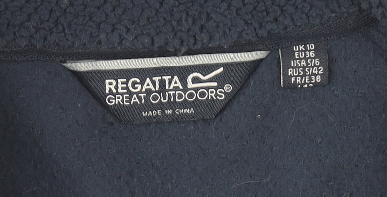 Regatta Women’s Blue Fleece Basic Jacket UK 10 Full Zip Autumn Winter