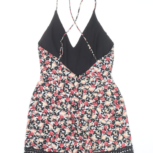 ASOS Women’s Multicoloured Floral Lace Trim Size 8 Summer Playsuit