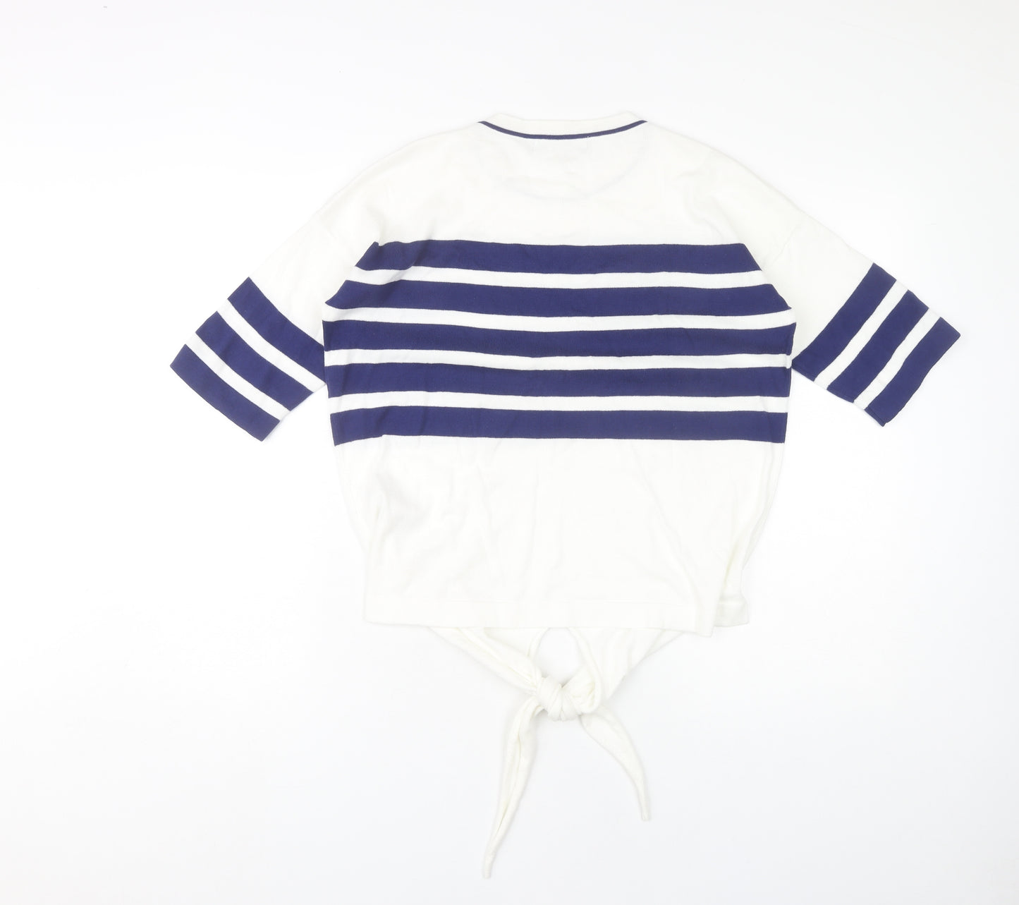 Marks and Spencer Women's Multicoloured S Striped Cotton Pullover