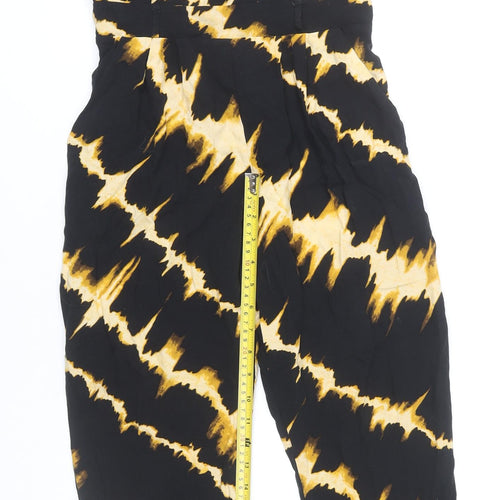 Dorothy Perkins Women’s Black Tie Dye Jumpsuit UK 6 Sleeveless Summer