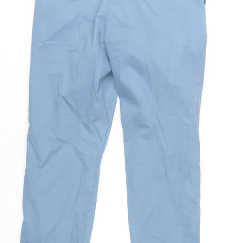 Marks & Spencer Men’s Blue Chino Trousers 32W 33L Regular Fit