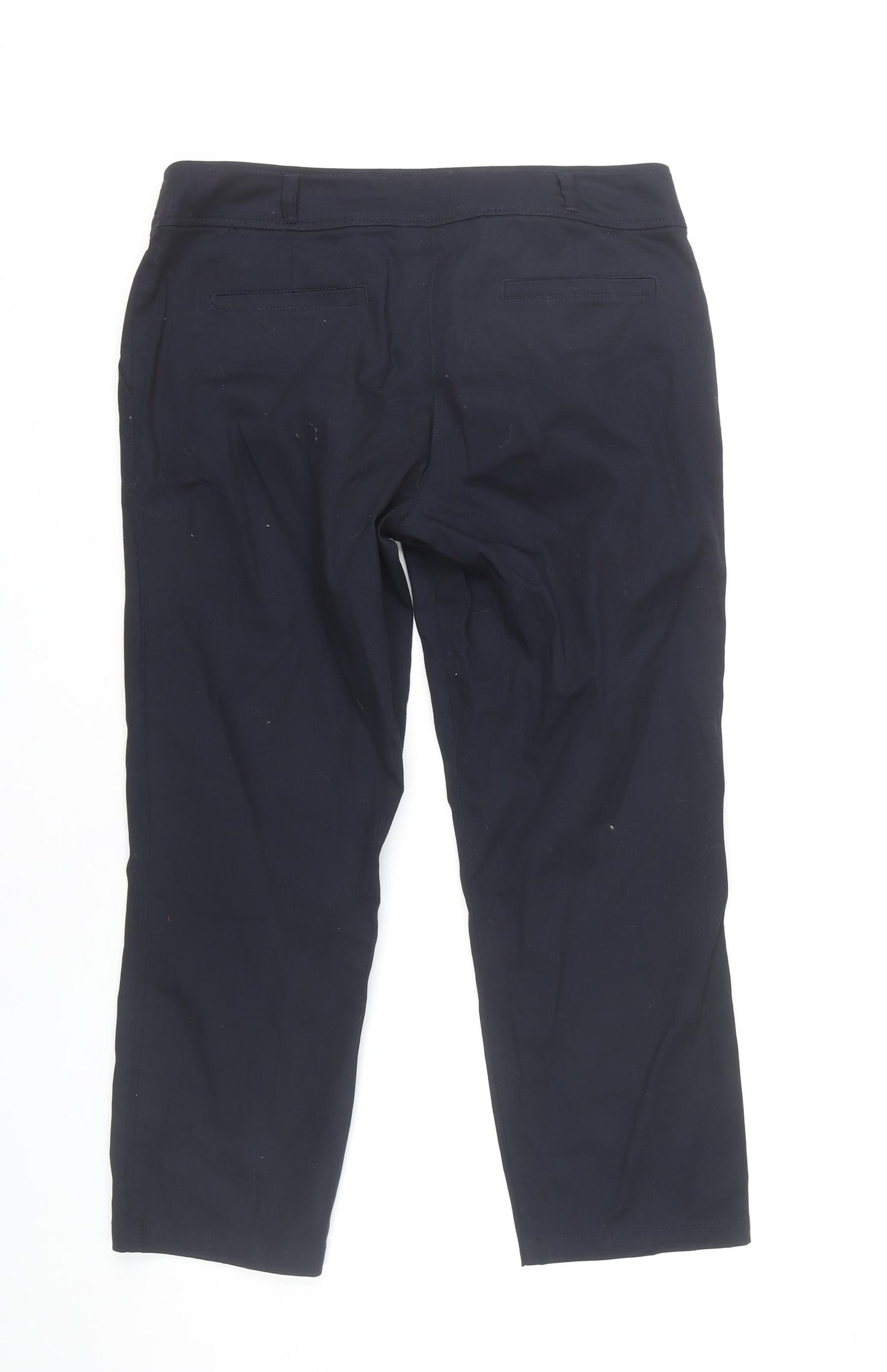 Wallis Women’s Black Size 12 Capri Trousers Cotton Stretch