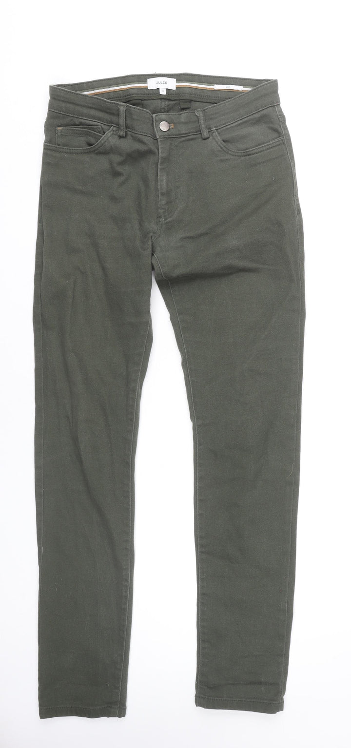 Jules Women’s Green Skinny Jeans Size 10 Slim Fit Stretch 5-Pocket