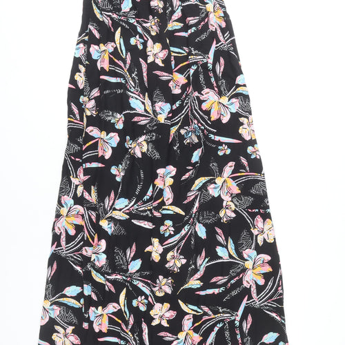 Marks and Spencer Women's Multicoloured Size 8 Strapless Midi Dress