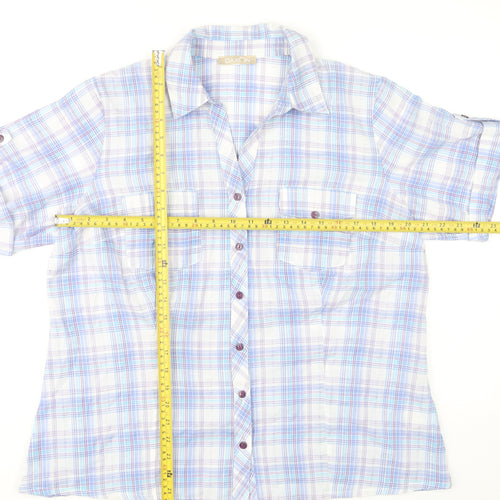 Daxon Women’s Multicoloured Check Button-Up Shirt Size 18