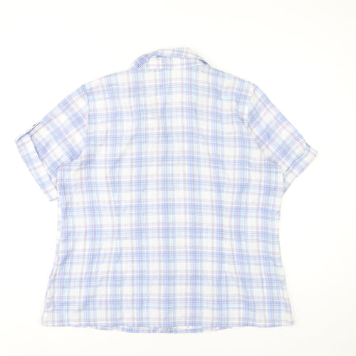 Daxon Women’s Multicoloured Check Button-Up Shirt Size 18