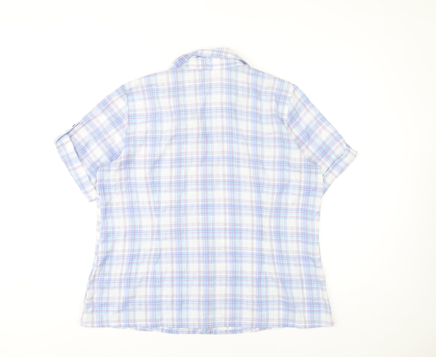 Daxon Women’s Multicoloured Check Button-Up Shirt Size 18