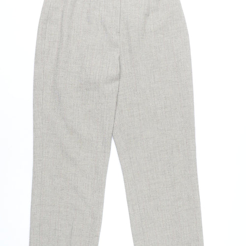 Amaranto Women’s Grey Size 12 Straight Leg Pleated Dress Trousers