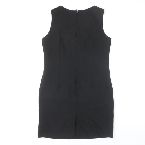 Marks and Spencer Women Black Petite Size 10 Sheath Dress