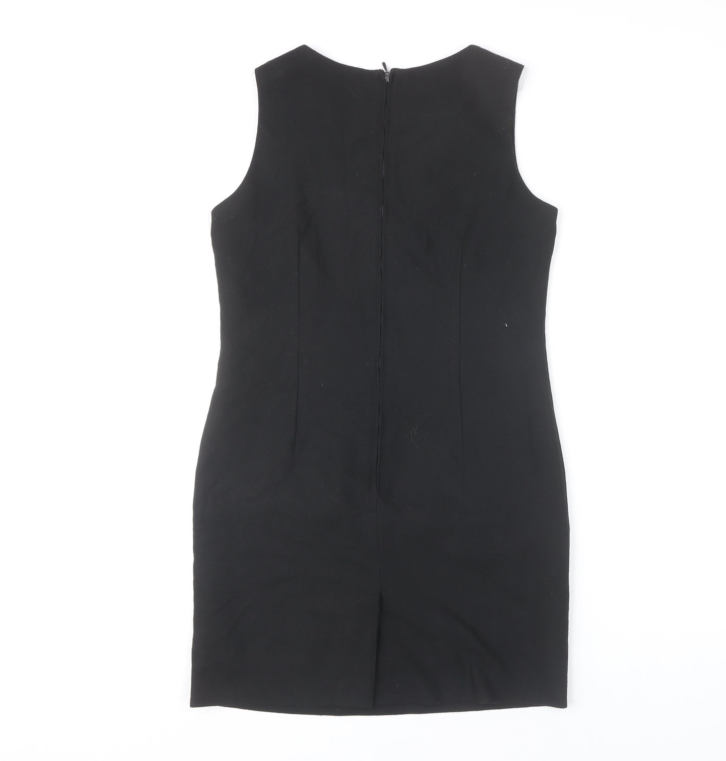 Marks and Spencer Women Black Petite Size 10 Sheath Dress