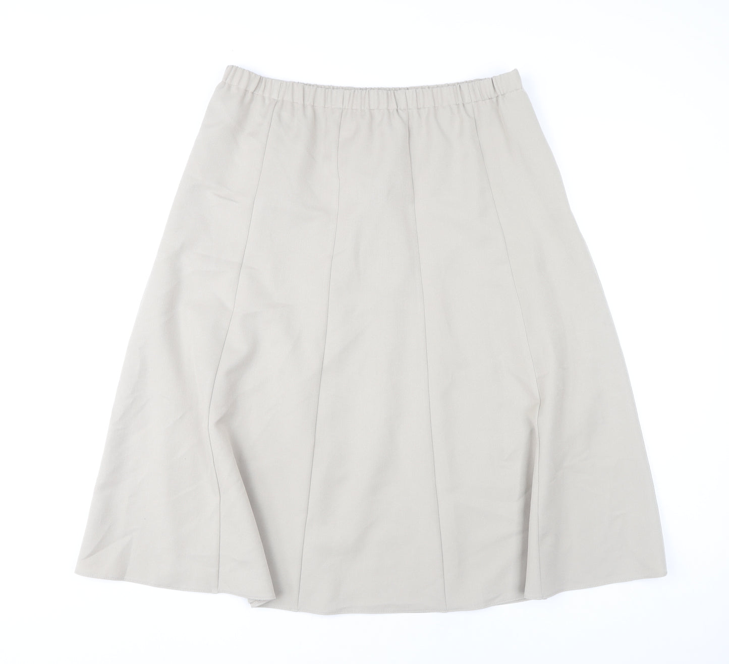 Cotswold Collections Women's Beige Size 18 A-Line Midi Skirt