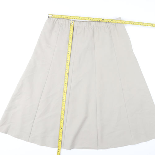 Cotswold Collections Women's Beige Size 18 A-Line Midi Skirt