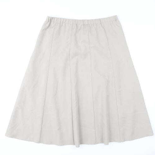 Cotswold Collections Women's Beige Size 18 A-Line Midi Skirt