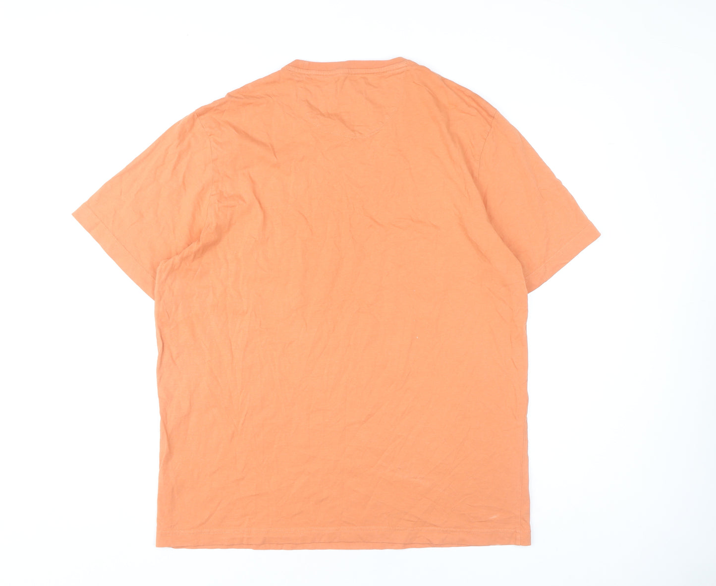 Farah Men’s Orange XL Organic Cotton Modern Fit T-Shirt