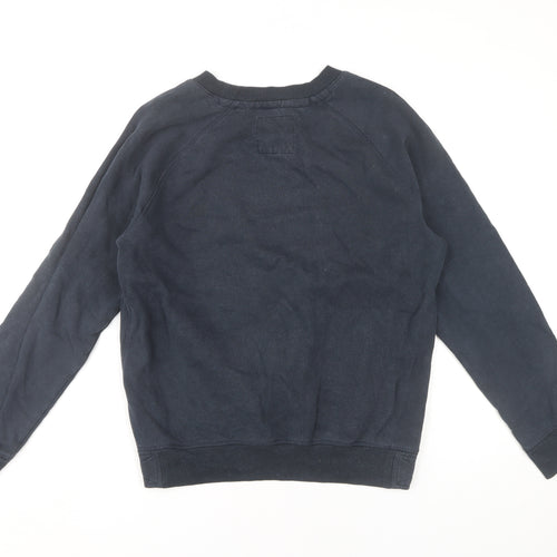 Lee Cooper Men’s Blue Small Pullover Sweatshirt Crew Neck Fleece Logo