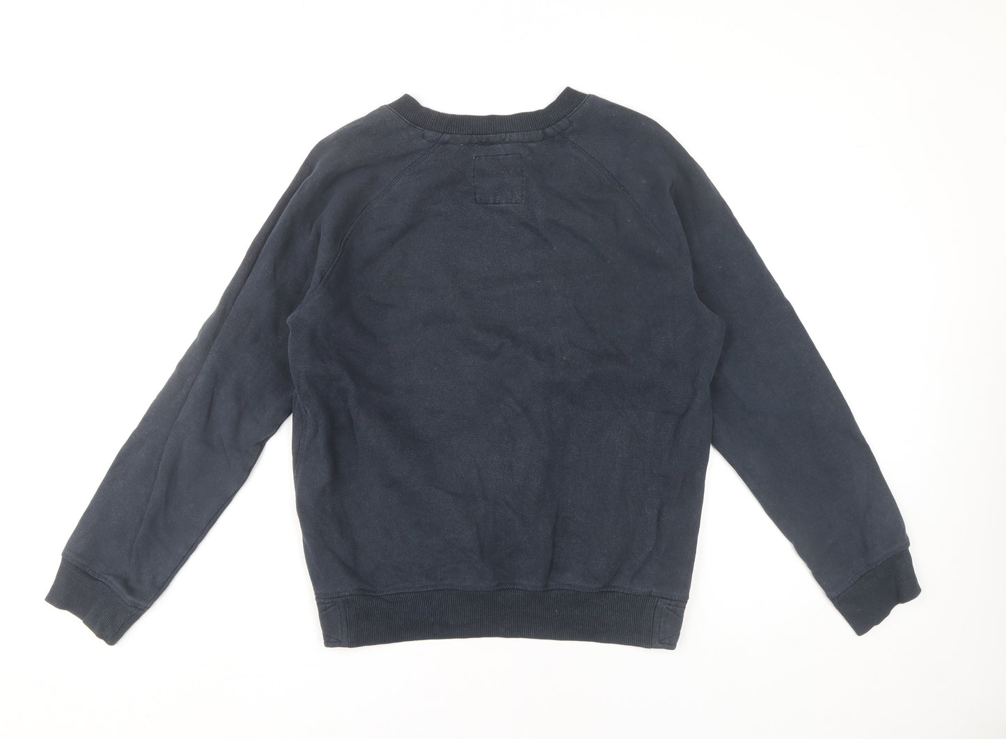 Lee Cooper Men’s Blue Small Pullover Sweatshirt Crew Neck Fleece Logo