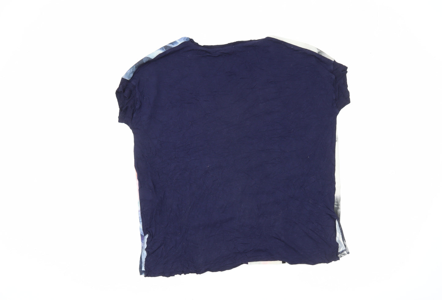 Zara Women’s Multicoloured V-Neck Short Sleeve Basic T-Shirt M