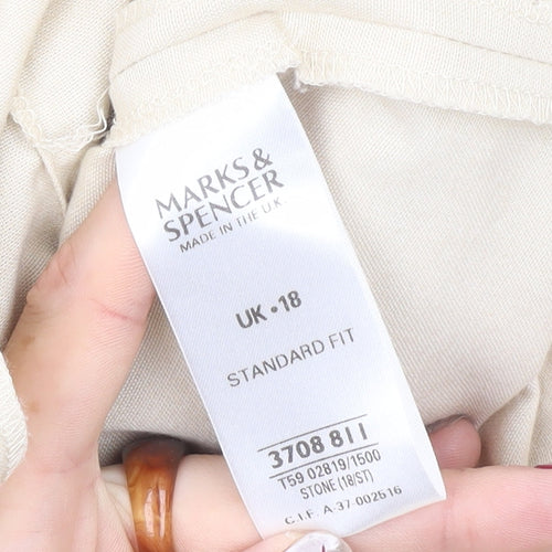 Marks and Spencer Women’s Beige Blazer Jacket UK 18 Regular Fit