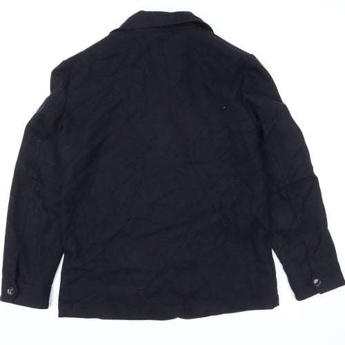 Jaeger Men’s Black L Regular Fit Mid-Length Blazer Jacket
