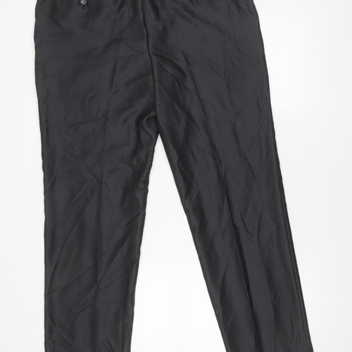 Marco Venturi Men’s Black Dress Pants L 36in Waist Straight Leg Formal