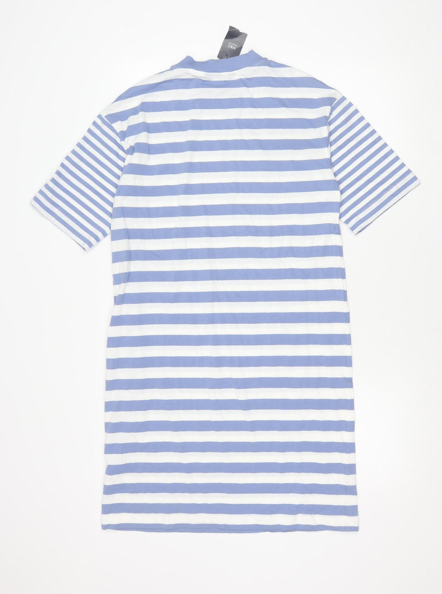 Marks and Spencer Women’s Blue Striped Long T-Shirt Dress Size 8