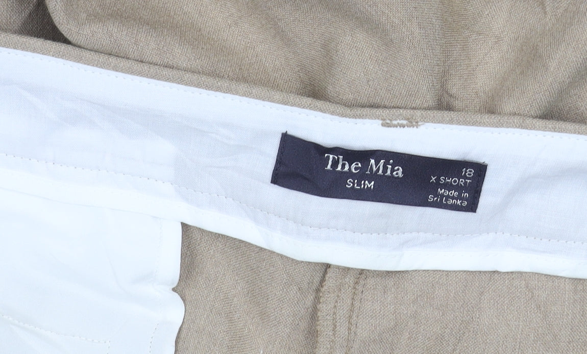 Marks and Spencer Women’s Beige Slim Chino Trousers Size 18