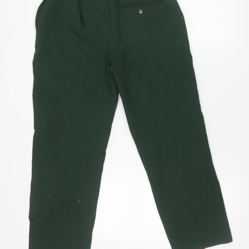 The Evie Women's Green Size 8 Straight Leg Trousers