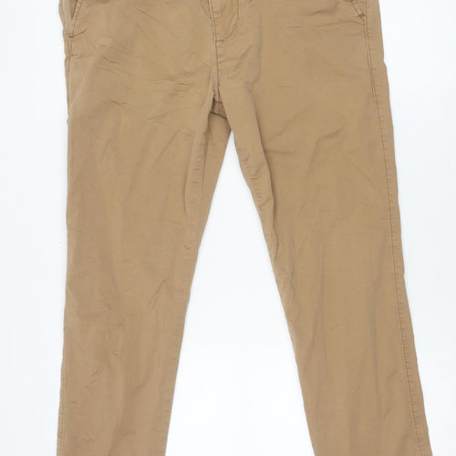 Hollister Men’s Beige Skinny Chino Trousers W34 L32 Cotton Stretch