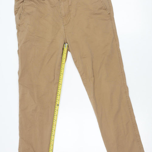 Hollister Men’s Beige Skinny Chino Trousers W34 L32 Cotton Stretch
