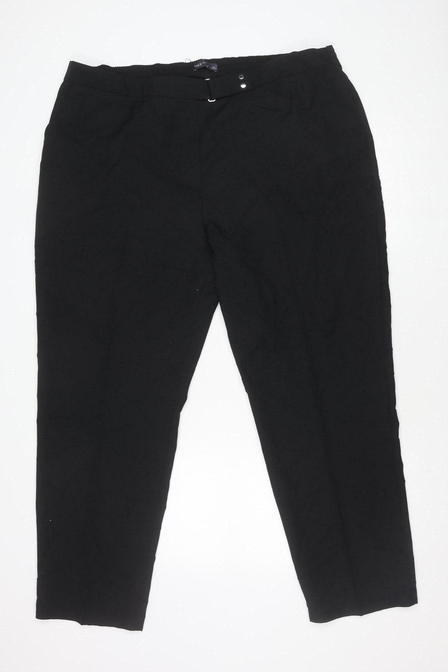 Marks & Spencer Women’s Black Plus Size 22 Lined Winter Trousers