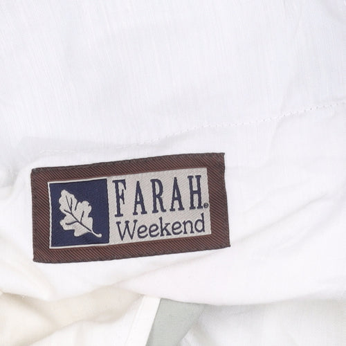 Farah Weekend Men’s Beige Chino Trousers 34W 31L Regular Fit Straight Leg