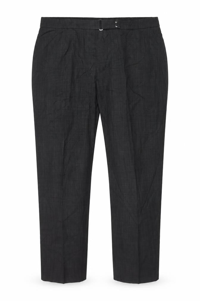 Marks and Spencer Men's Grey Check 24in Waist Straight Trousers