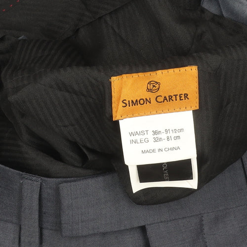 Simon Carter Women’s Grey Wool Blend Dress Pants Size 20 Straight Leg